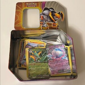 Pokémon Trading Card Tin with Cards